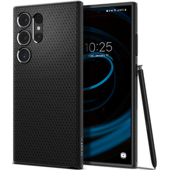 Θήκη Σιλικόνης - Samsung Galaxy S24 Ultra - Spigen Liquid Air - Matte Black (ACS07287)
