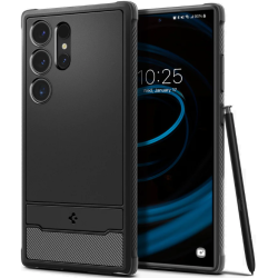Ανθεκτική Θήκη Σιλικόνης - Samsung Galaxy S24 Ultra - Spigen Rugged Armor - Matte Black (ACS07286)