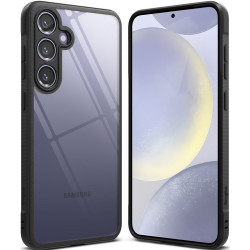 Σκληρή Διάφανη Θήκη με TPU Bumper - Samsung Galaxy S24 - Ringke Fusion Bold - Black (8809961782749)