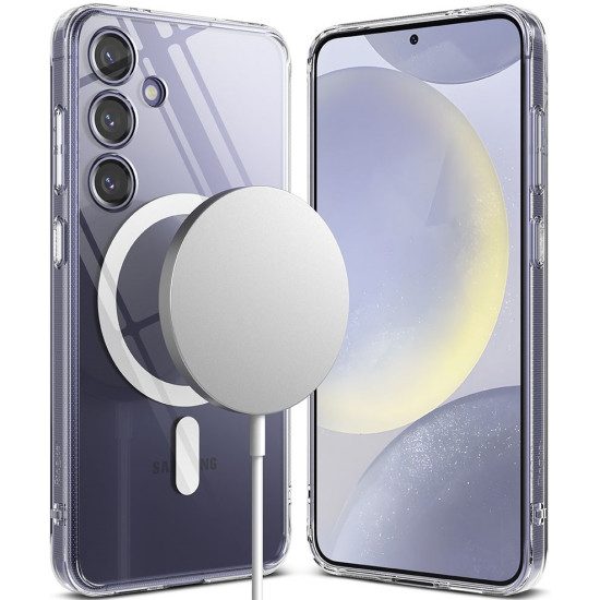 Ανθεκτική Θήκη MagSafe - Samsung Galaxy S24 - Ringke Fusion Magnetic - Clear (8809961782626)
