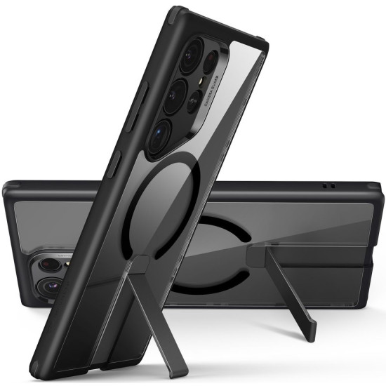 Διάφανη Ανθεκτική MagSafe Σκληρή Θήκη με Kickstand - Samsung Galaxy S24 Ultra - ESR Boost Flickstand HaloLock Case - Frosted Clear (4894240189900)
