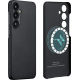 MagSafe Θήκη Aramid Fiber Body - Samsung Galaxy S24 - Pitaka MagEZ Case 4 - 1mm - 600D - Black / Grey / Twill (KS2401)