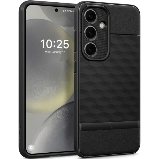 Ανθεκτική Θήκη Σιλικόνης - Samsung Galaxy S24 Plus - Caseology Parallax - Matte Black (ACS07339)