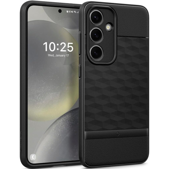 Ανθεκτική Θήκη Σιλικόνης - Samsung Galaxy S24 - Caseology Parallax - Matte Black (ACS07368)