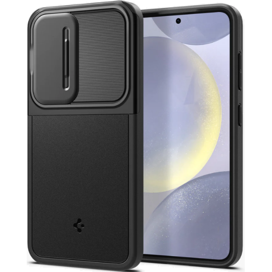 Θήκη με Κάλυμμα για την Κάμερα - Samsung Galaxy S24 - Spigen Optik Armor - Black (ACS07363)