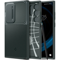 Θήκη με Κάλυμμα για την Κάμερα - Samsung Galaxy S24 Ultra - Spigen Optik Armor - Abyss Green (ACS07314)
