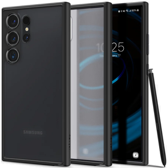 Σκληρή Θήκη - Samsung Galaxy S24 Ultra - Spigen Ultra Hybrid - Frost Black (ACS07296)