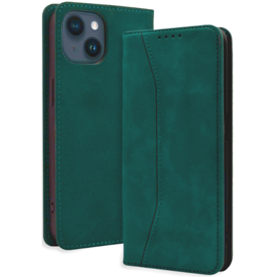 Bodycell Θήκη - Πορτοφόλι Apple iPhone 14 - Green (5206015031038)