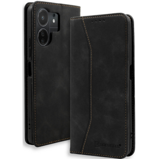 Bodycell Θήκη - Πορτοφόλι Xiaomi Redmi 13C / Poco C65 - Black (5206015073120)