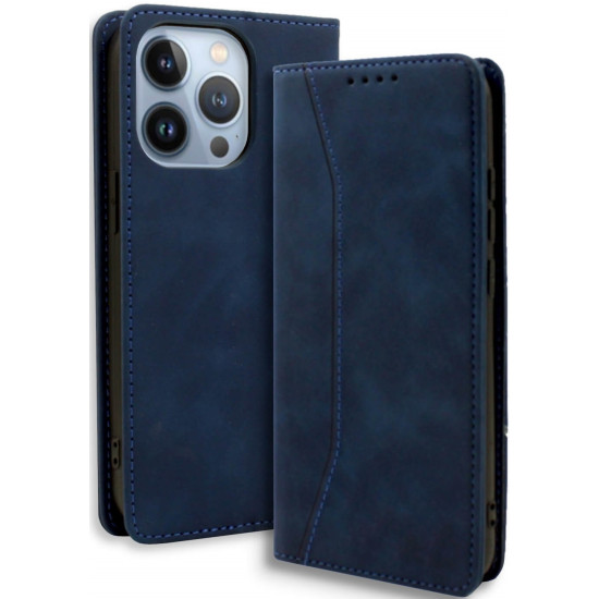 Bodycell Θήκη - Πορτοφόλι Apple iPhone 14 Pro - Blue (5206015070532)