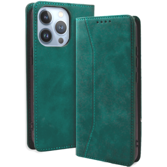 Bodycell Θήκη - Πορτοφόλι Apple iPhone 14 Pro - Green (5206015070549)