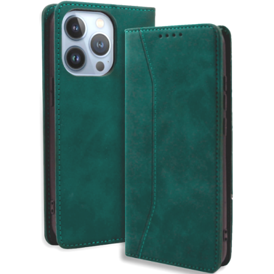 Bodycell Θήκη - Πορτοφόλι Apple iPhone 14 Pro Max - Green (5206015070563)