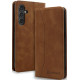 Bodycell Θήκη - Πορτοφόλι Samsung Galaxy S23 FE - Brown (5206015072048)