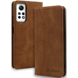 Bodycell Θήκη - Πορτοφόλι Xiaomi Redmi Note 11 Pro / Redmi Note 12 Pro 4G - Brown (5206015072161)