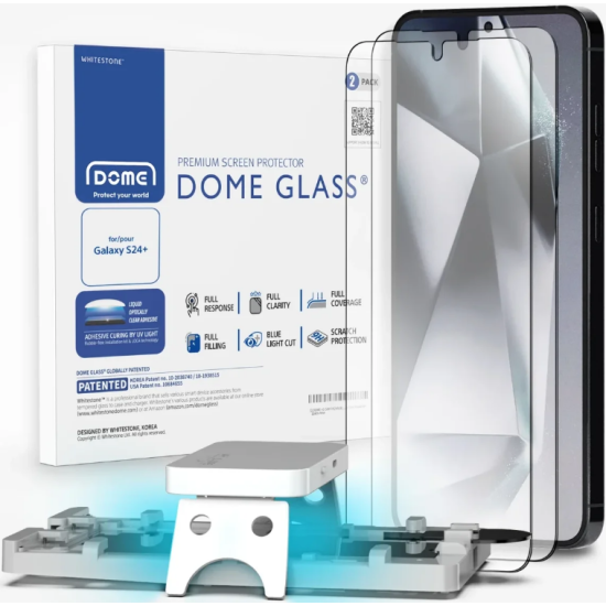 Σύστημα Προστασίας Οθόνης Samsung Galaxy S24 Plus - Whitestone Dome Glass - Liquid Optical Clear Adhesive & Installation Kit - 2 Τεμάχια (8809365409198)