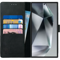 Δερμάτινη Θήκη Πορτοφόλι - Samsung Galaxy S24 Ultra - Rosso Deluxe - Black (8719246427084)