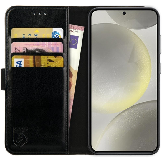 PU Θήκη Πορτοφόλι - Samsung Galaxy S24 Plus - Rosso Element - Black (8719246426902)