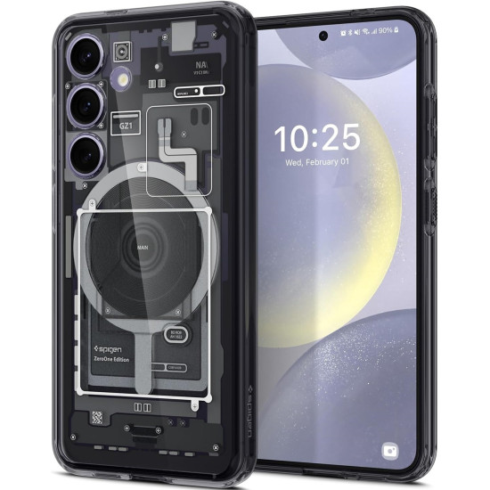 Σκληρή Ανθεκτική MagSafe Θήκη - Samsung Galaxy S24 - Spigen Ultra Hybrid OneTap Metal Ring MagFit - Zero One (ACS07354)