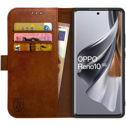 Rosso Element PU Θήκη Πορτοφόλι Oppo Reno10 - Brown (8719246427558)