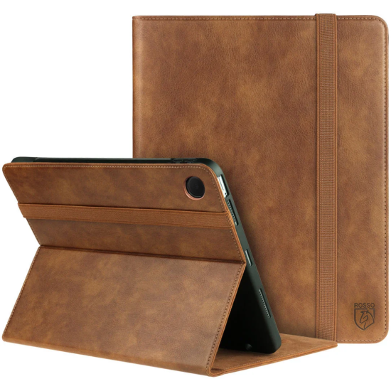 Rosso Element PU Θήκη Samsung Galaxy Tab A9 Plus 11" X210 / X215 / X216 με Υποδοχή για Γραφίδα - Brown (8719246436345)