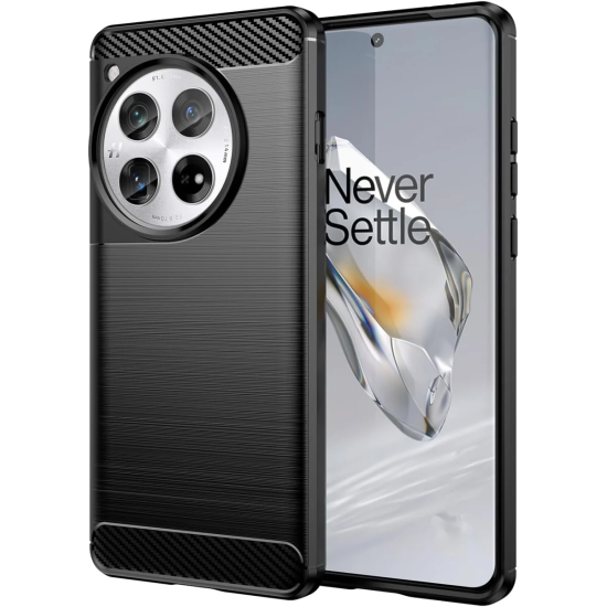 Θήκη Σιλικόνης - OnePlus 12 - HappyCase Brushed - Black (8719246441295)