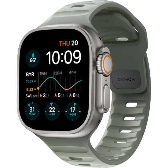 Nomad Αδιάβροχο Λουράκι Σιλικόνης Sport Band - Apple Watch Ultra/SE/11/10/9/8/7/6/5/4 (49/46/45/44mm) - Coastal Rock (NM01112785)