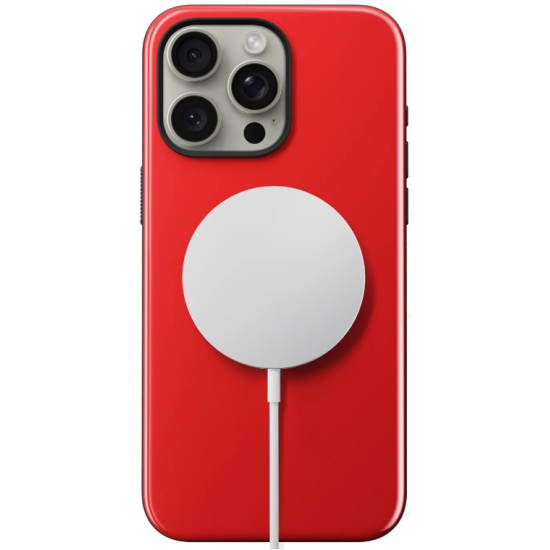 Nomad Sport Case - Σκληρή Θήκη MagSafe με TPU Bumper - Apple iPhone 15 Pro Max - Night Watch Red (NM01585585)