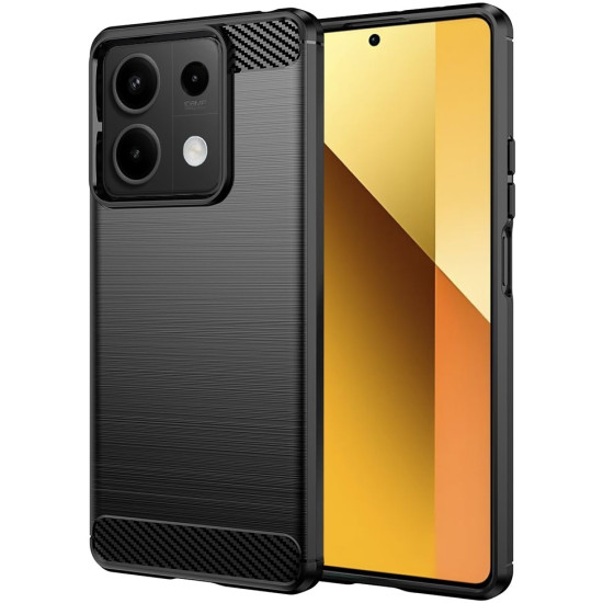 Θήκη Σιλικόνης - Xiaomi Redmi Note 13 5G - Techsuit Carbon Silicone - Black (5949419072350)