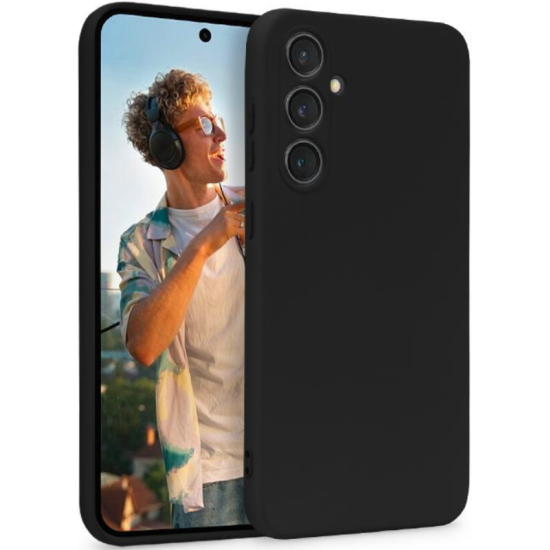 Crong Color Θήκη Premium Σιλικόνης - Samsung Galaxy S23 FE - Black (CRG-COLR-SGS23FE-BLK)