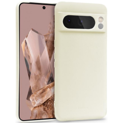 Crong Color Θήκη Premium Σιλικόνης - Google Pixel 8 Pro - Beige (CRG-COLR-GPX8P-CRM)