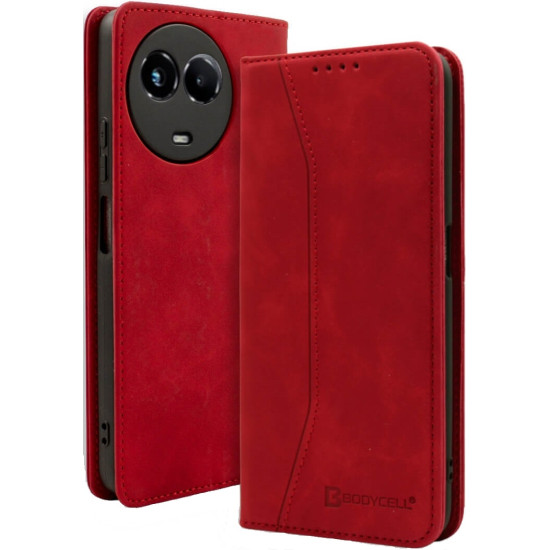 Bodycell Θήκη - Πορτοφόλι Realme 11 5G - Red (5206015073267)