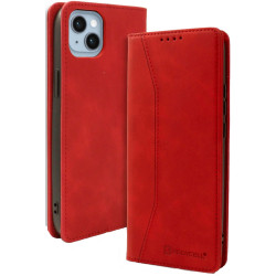 Bodycell Θήκη - Πορτοφόλι Apple iPhone 15 Plus - Red (5206015073229)