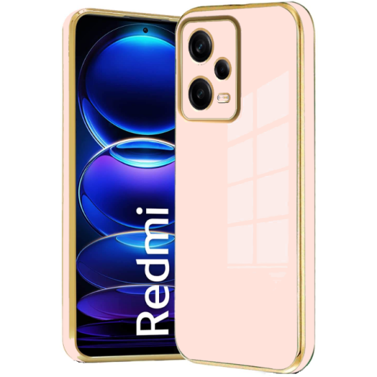 Bodycell Gold Plated - Θήκη Σιλικόνης Xiaomi Redmi Note 12 Pro 5G - Pink (5206015071768)