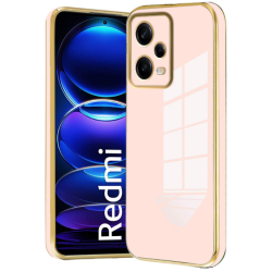 Bodycell Gold Plated - Θήκη Σιλικόνης Xiaomi Redmi Note 12 5G / Poco X5 - Pink (5206015071720)