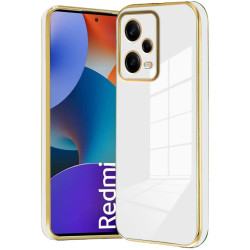 Bodycell Gold Plated - Θήκη Σιλικόνης Xiaomi Redmi Note 12 Pro Plus - White (5206015071812)