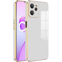 Bodycell Gold Plated - Θήκη Σιλικόνης Realme C35 - White (5206015070815)