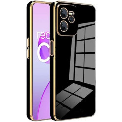 Bodycell Gold Plated - Θήκη Σιλικόνης Realme C35 - Black (5206015070785)