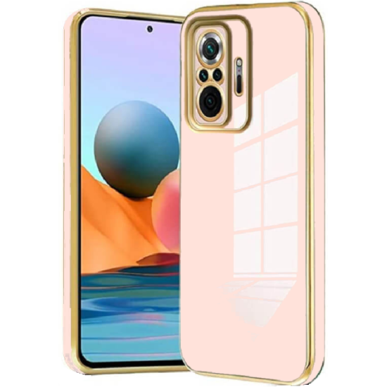 Bodycell Gold Plated - Θήκη Σιλικόνης Xiaomi Redmi Note 10 Pro - Pink (5206015071591)