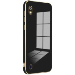 Bodycell Gold Plated - Θήκη Σιλικόνης Samsung Galaxy A10 - Black (5206015070945)