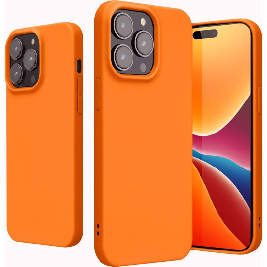 KWmobile Θήκη Σιλικόνης Apple iPhone 15 Pro Max - Fruity Orange (61960.150)
