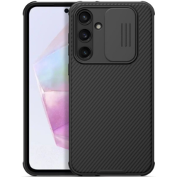 Σκληρή Θήκη με Κάλυμμα για την Κάμερα - Samsung Galaxy A35 - Nillkin CamShield Pro - Black (6902048276949)