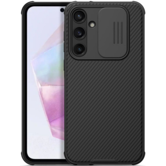 Σκληρή Θήκη με Κάλυμμα για την Κάμερα - Samsung Galaxy A35 - Nillkin CamShield Pro - Black (6902048276949)