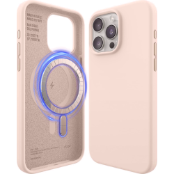 Elago Magnetic Silicone Case - Premium MagSafe Θήκη Σιλικόνης - Apple iPhone 15 Pro Max - Lovely Pink (ES15MSSC67PRO-LPK)