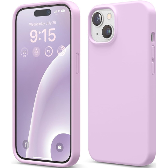 Elago Silicone Case - Premium Θήκη Σιλικόνης Apple iPhone 15 - Light Lilac (ES15SC61-LLIL)