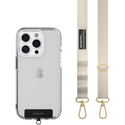 SwitchEasy MagEasy Sling Strap & Strap Card 20mm - Αποσπώμενο Λουράκι Λαιμού για Θήκες Κινητών iPhone - Starlight (MPHIPH143SI23)
