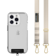 SwitchEasy MagEasy Sling Strap & Strap Card 20mm - Αποσπώμενο Λουράκι Λαιμού για Θήκες Κινητών iPhone - Starlight (MPHIPH143SI23)