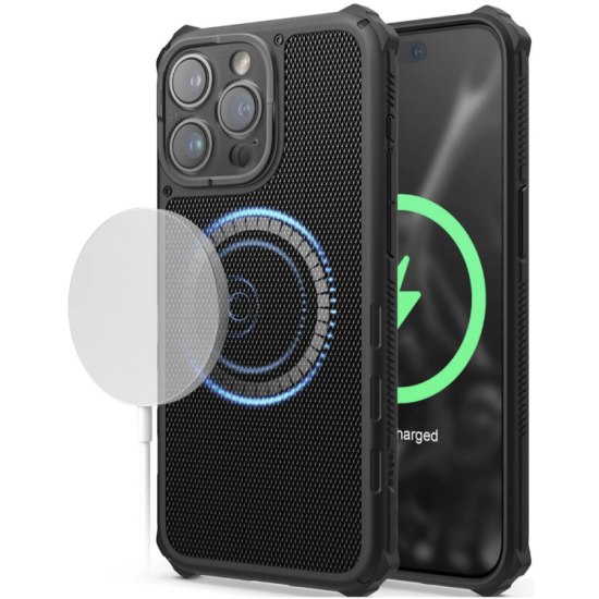Elago Magnetic Armor - Ανθεκτική MagSafe Θήκη Σιλικόνης - Apple iPhone 15 Pro Max - Black (ES15MSAM67PRO-BK)