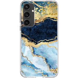 HappyCase Θήκη Σιλικόνης - Samsung Galaxy S23 FE - Blue Marble Print (8719246442513)