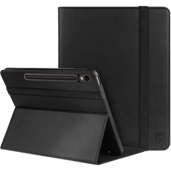 Rosso Element PU Θήκη Samsung Galaxy Tab S10 Lite 10.9" / S10 FE 10.9" / S9 FE 10.9" / S9 11" με Υποδοχή για Γραφίδα - Black (8719246415524)