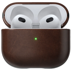 Nomad Modern Leather Case - Δερμάτινη Θήκη για Apple AirPods 3rd Gen - Rustic Brown (NM01001485)
